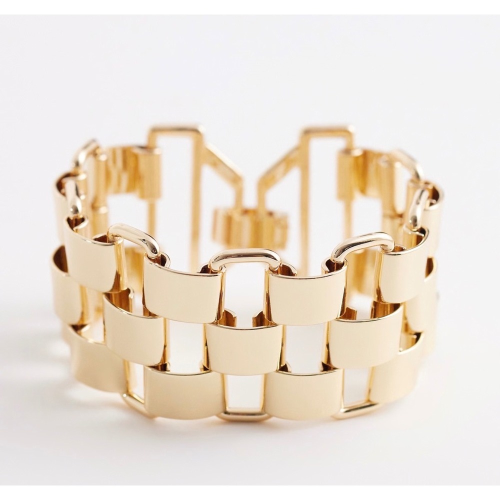 ASOS DESIGN Watch-Strap‎ Style Bracelet – Gold Tone – New in Bag